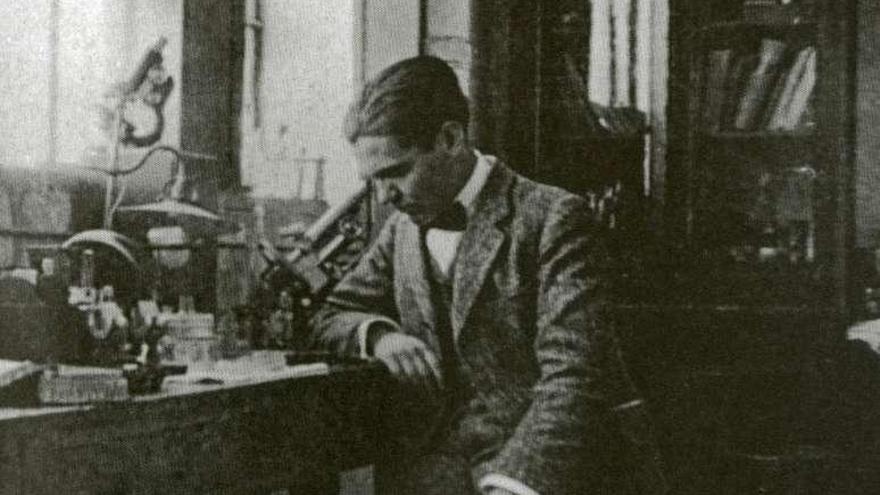 García Lorca, en la Residencia de Estudiantes de Madrid, en 1923.