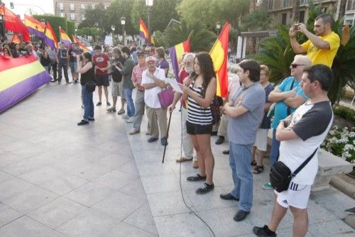 Protesta republicana por las calles de Murcia