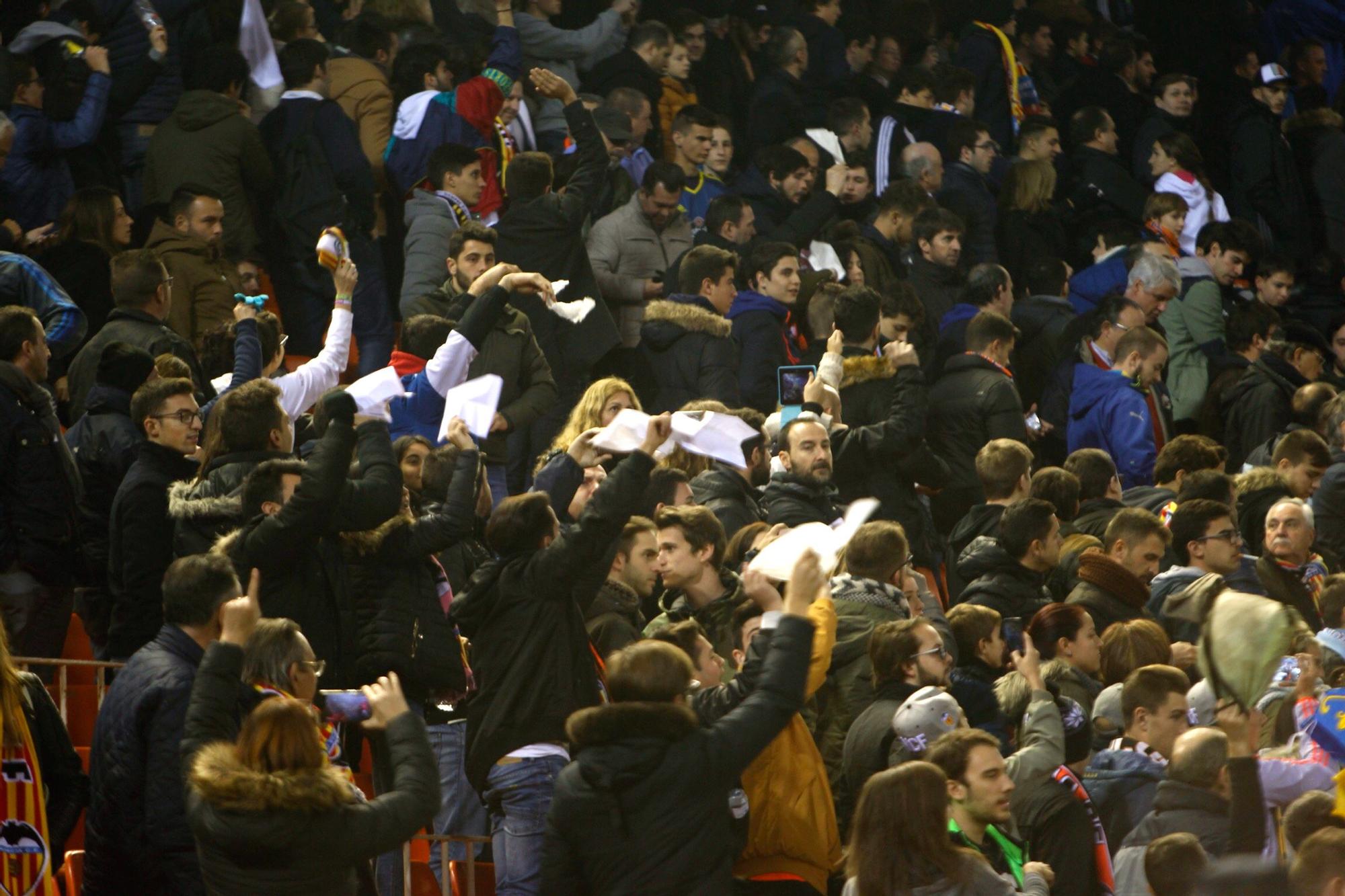 Protestas históricas de la afición del Valencia