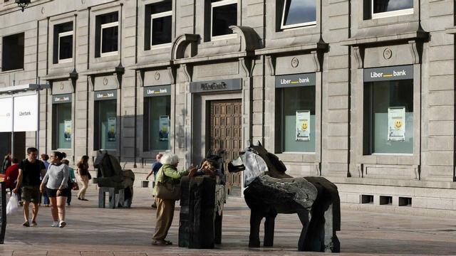 Sucursal principal de Liberbank en la ciudad de Oviedo