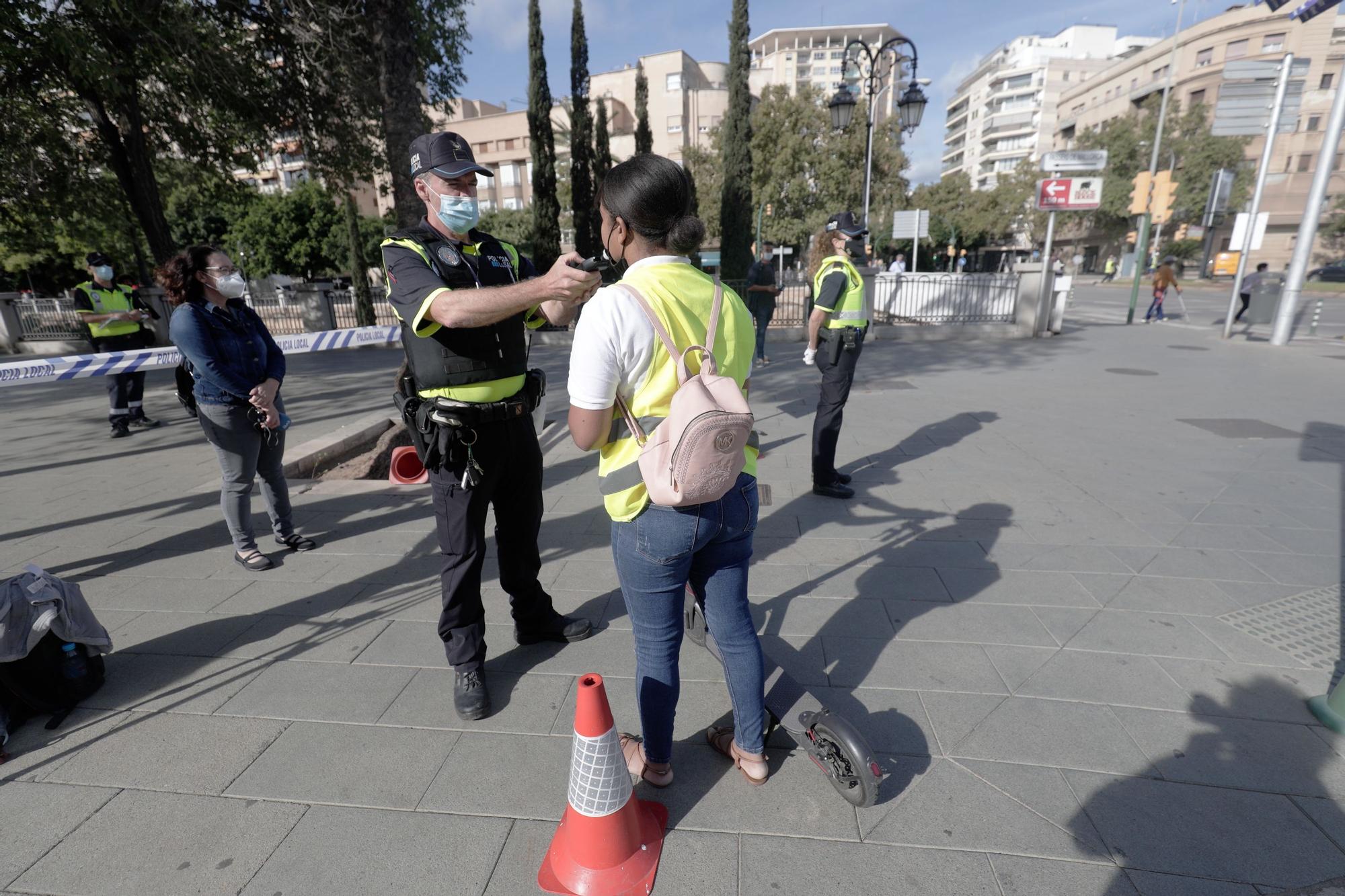 Control de alcoholemia a patinetes en Palma: Siete multas en una hora y media