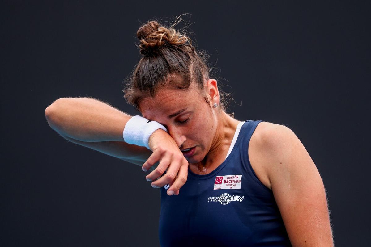 Sara Sorribes, en Melbourne en 2022.