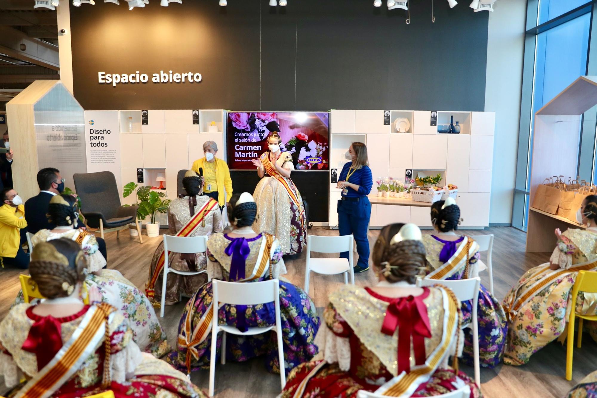 Ikea y la fallera mayor diseñan "el salón de Carmen Martín"