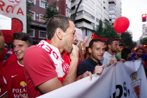 Manifestación en apoyo al Real Murcia