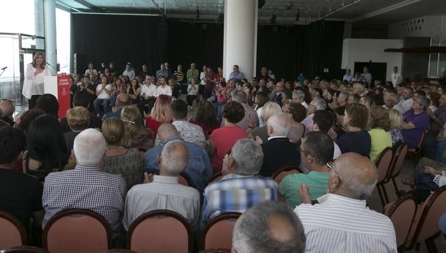 02/04/2017  POLÍTICA  mitin de Susana Díaz en la cascada para postularse como secretaria General del psc psoe celebrado en la cascada tenerife