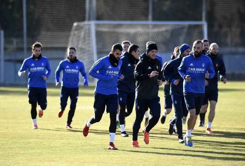 Sesión de entrenamiento del Real Zaragoza