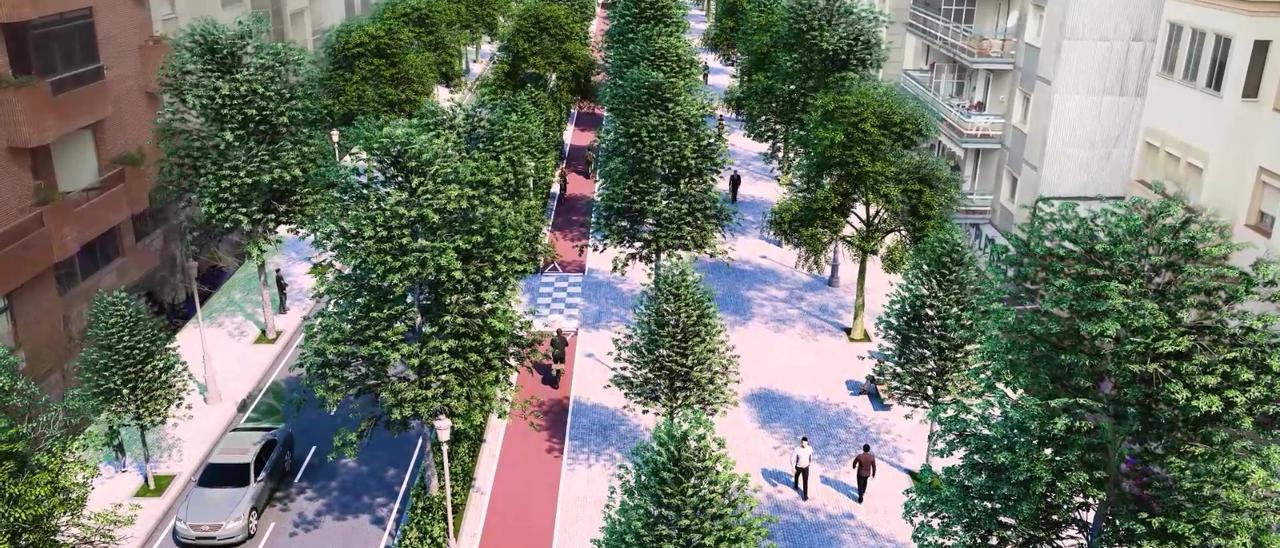 Proyecto para la avenida Virgen de la Montaña de Cáceres.