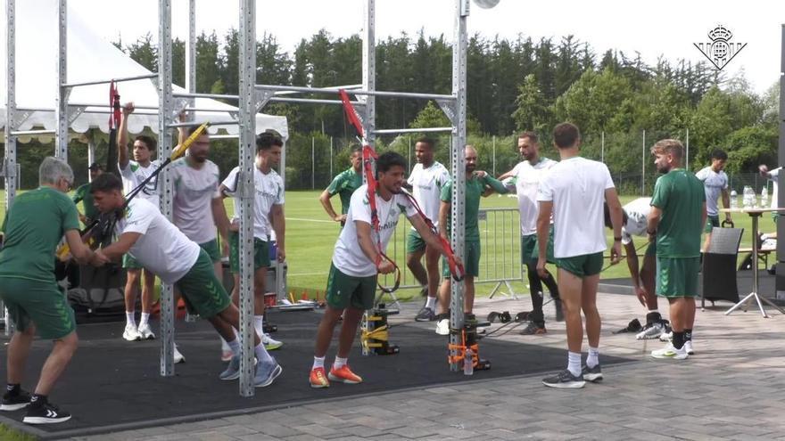 Vídeo | Entrenamiento del Betis este jueves 16 de julio en la pretemporada en Alemania