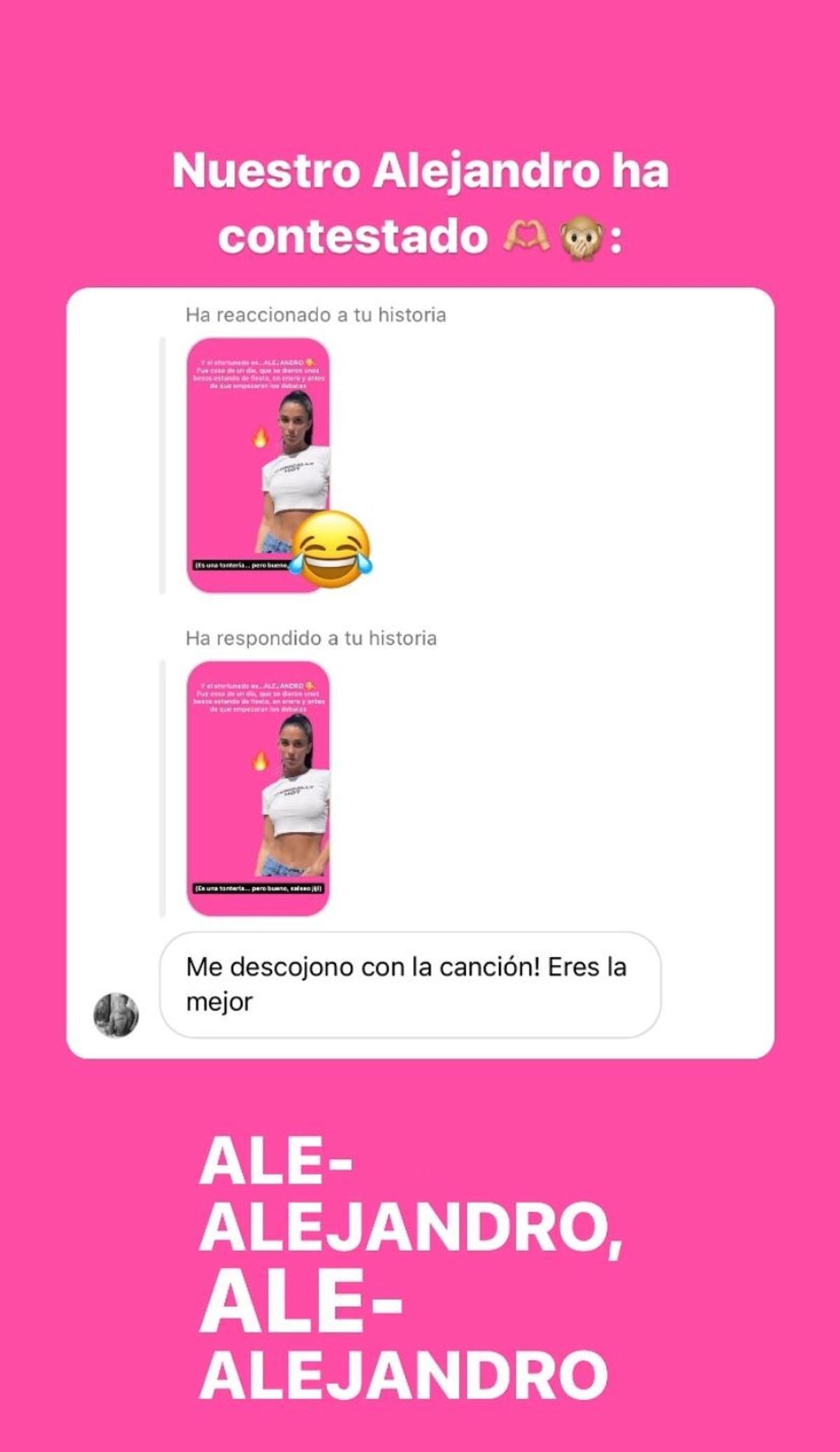 La contestación de Alejando.