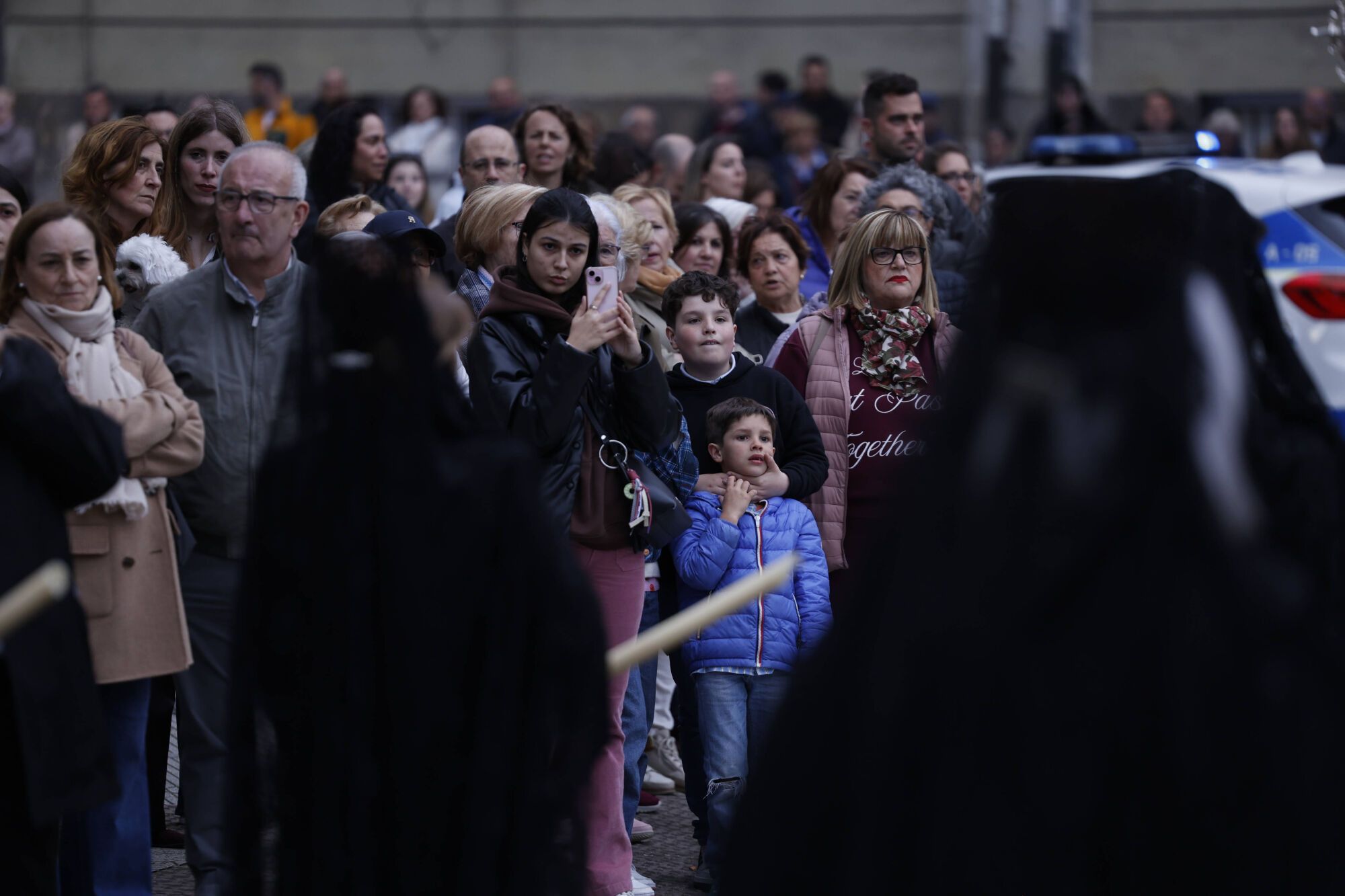 Iglesia de La Tenderina. Sale la procesión del Prendimiento