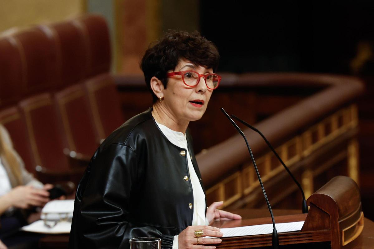 La nueva portavoz del PNV, Maribel Vaquero, en una foto en el Congreso