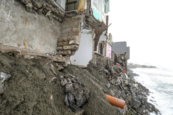 DERRUMBE VIVIENDA POR EL OLEAJE EN SAN ANDRES