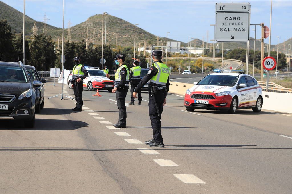 Así estaban hoy Cabo de Palos y La Manga