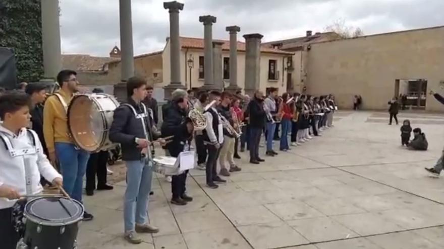 Ensayos de la Banda de Música de Zamora en la Catedral