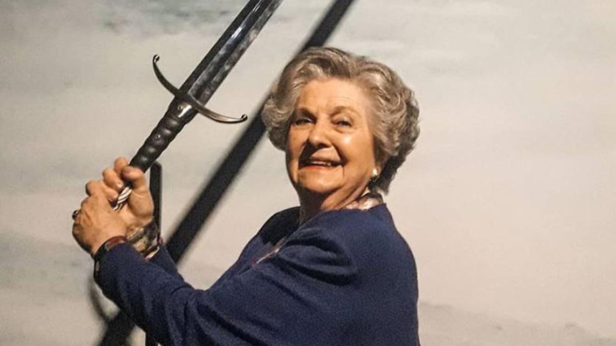 Guadalupe Fiñana, conocida como &quot;Abuela de dragones&quot;, en una fotografía de su Instagram.