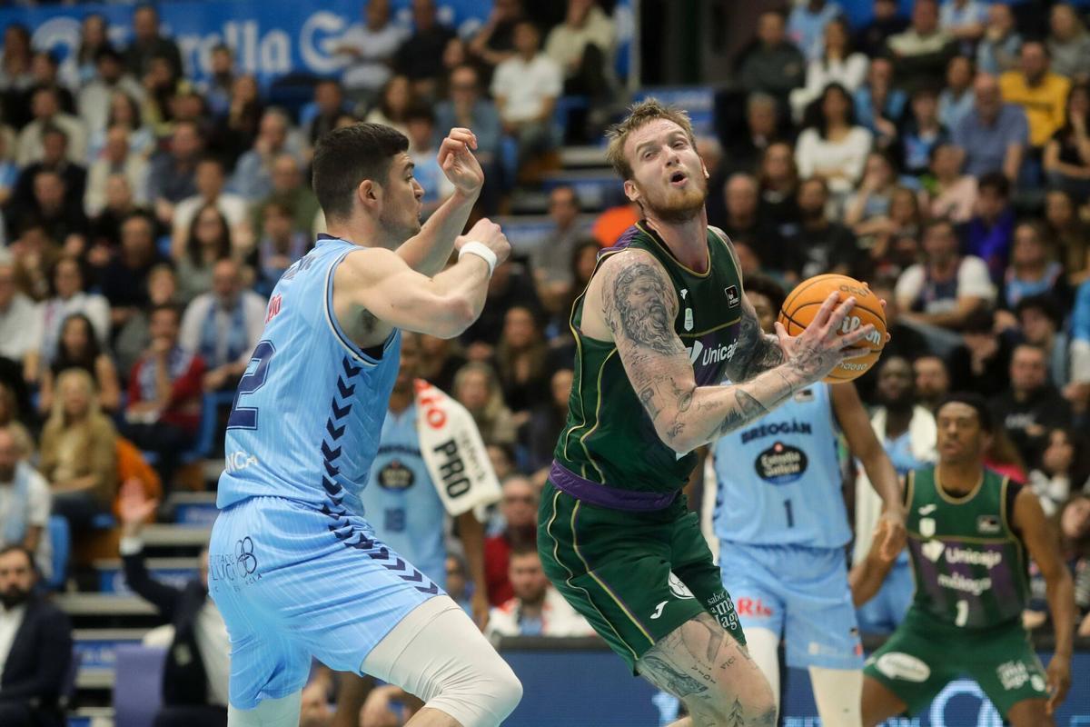 Imágenes del partido entre el Río Breogán - Unicaja de la jornada 14 de la Liga Endesa