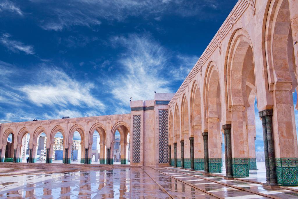 Mezquita Hassan II en Casablanca, Marruecos.