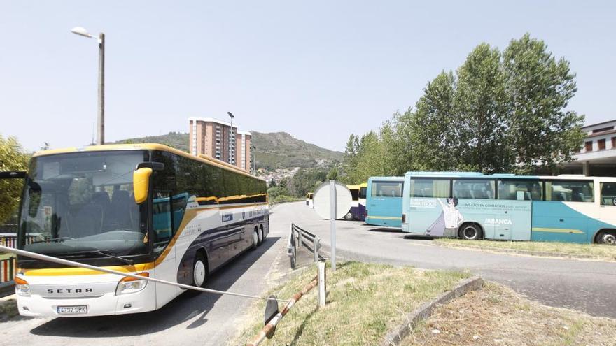 Autobuses de la estación de Ourense. // J. Regal