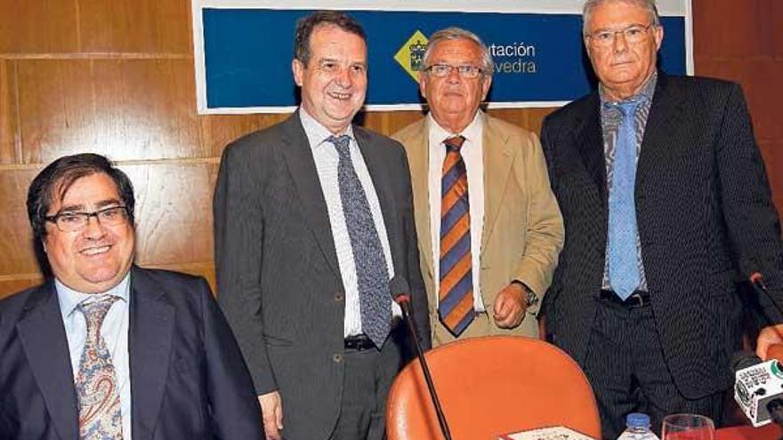 Desde la izquierda, Gerardo Crespo, Abel Caballero, Fernando Jáuregui y Rafael Granados.  // Ricardo Grobas