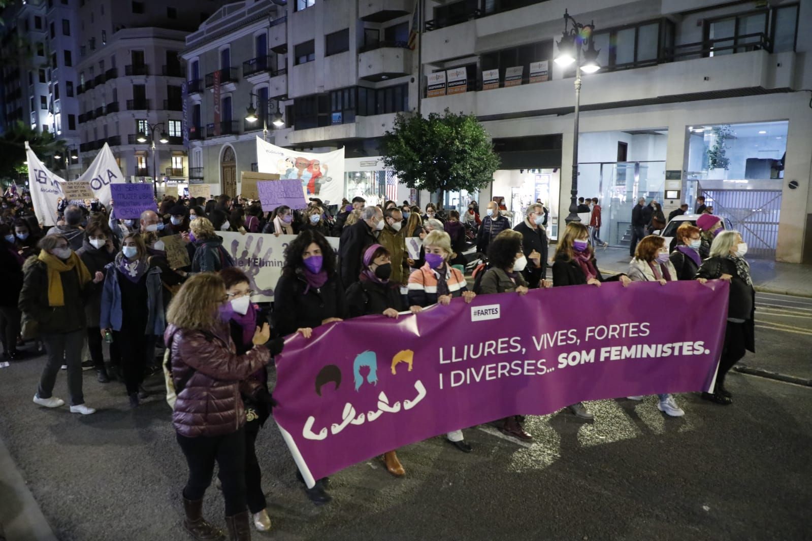 Manifestación 25N en València contra la violencia machista
