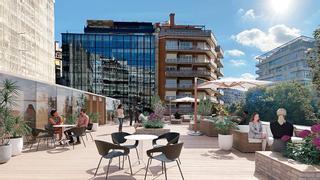 Un gran espacio de oficinas con terraza resucitará las galerías Vía Wagner de Barcelona