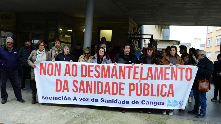 A Voz da Sanidade se concentra en Cangas ante un PAC “colapsado”