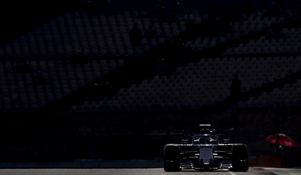 Sergio Perez de Mexicoen la  Formula Uno en Montmelo  