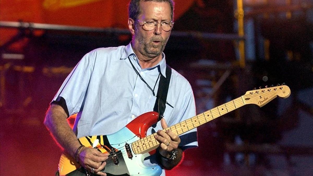 Clapton, en un concierto en Dallas, en el 2004.