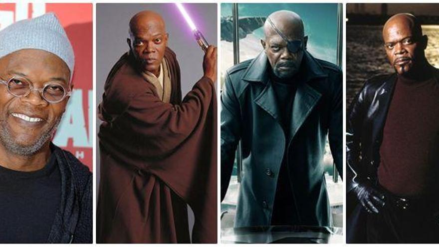 Samuel L. Jackson en diferentes películas.