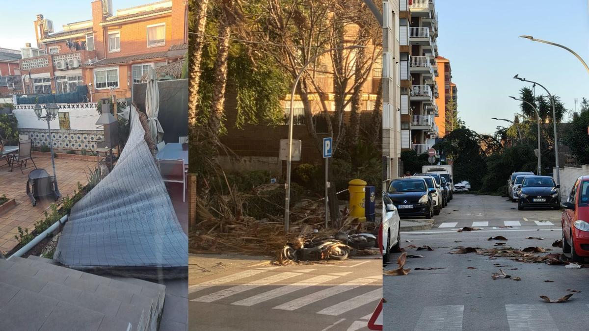 Así ha quedado Vilassar de Mar (Barcelona) tras las fuertes rachas de viento