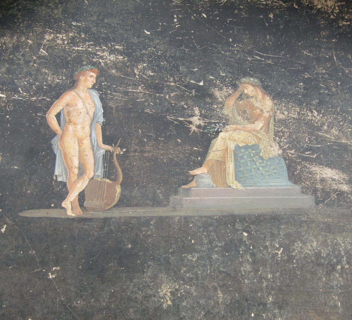 La deseperación de Casandra se puede apreciar en el gesto del fresco.
