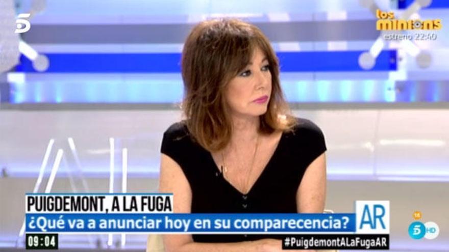 Ana Rosa Quintana ha suspendido su programa a última hora.