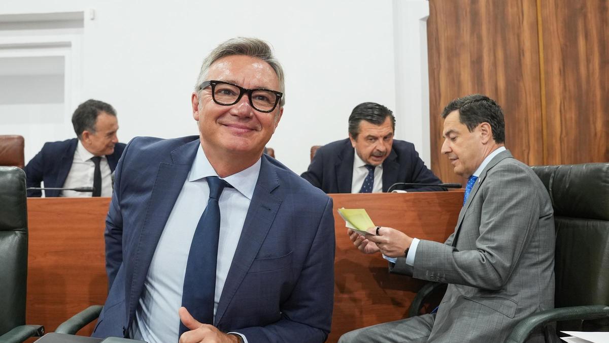 El vicepresidente segundo y consejero de Turismo, Justicia, Desregulación y Administración local, Manuel Gavira