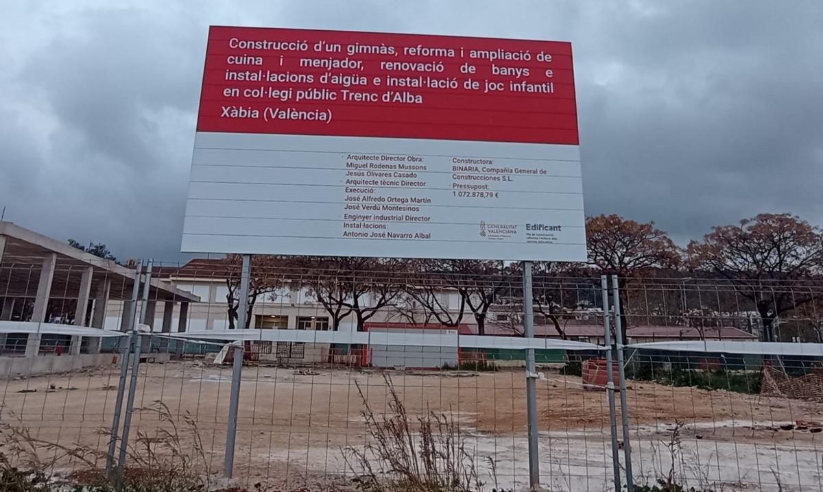 La ampliación del colegio Trenc d'Alba lleva cuatro años paralizada