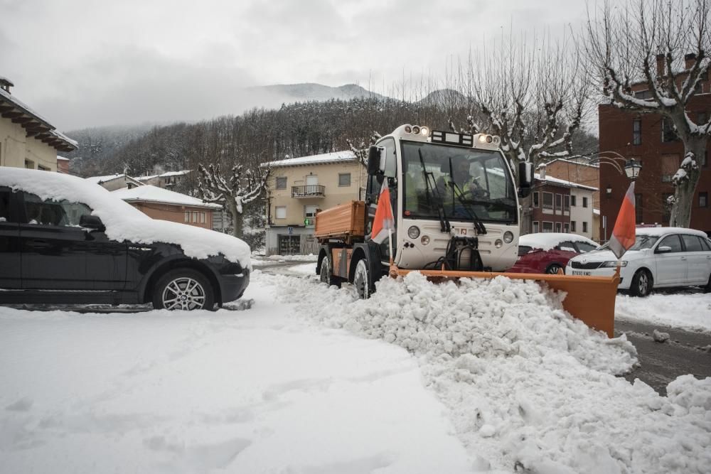 Fotos de la nevada a la Catalunya Central