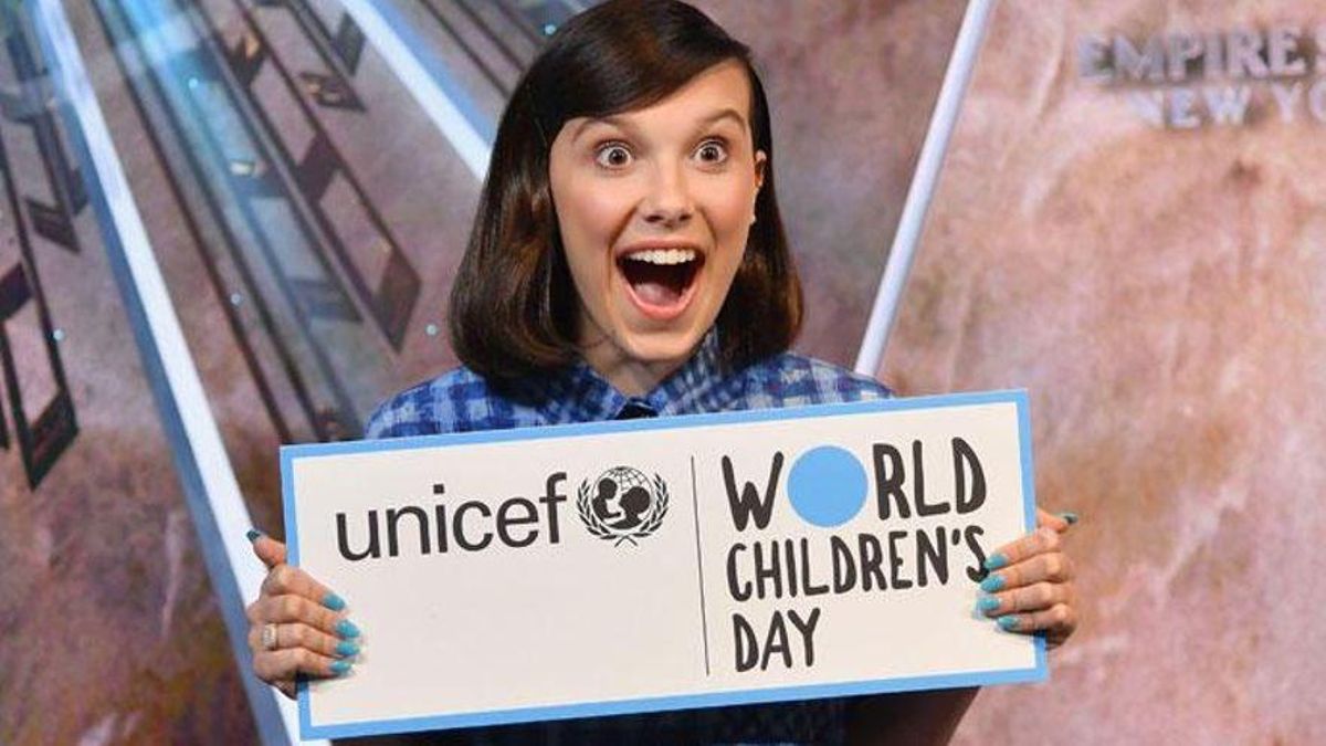 La actriz Millie Bobby Brown, la 'Embajadora de Buena Voluntad' más joven de UNICEF