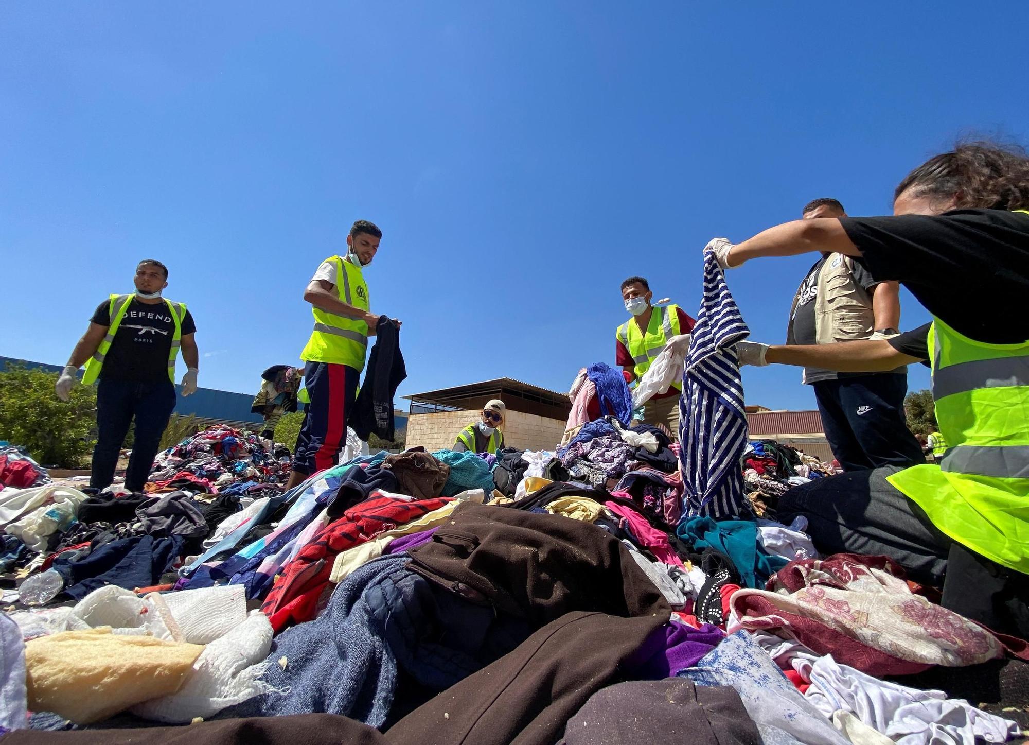 Destrucció a la ciutat de Derna provocada per les inundacions