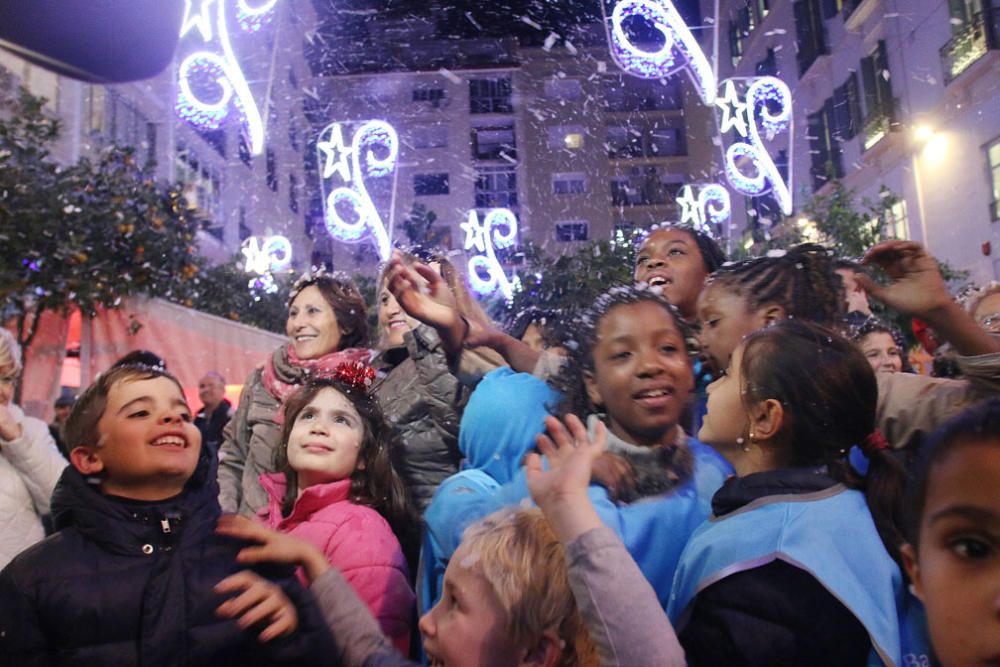 Por tercer año consecutivo, esta iniciativa atrae a niños y familias a la céntrica plaza de Málaga capital