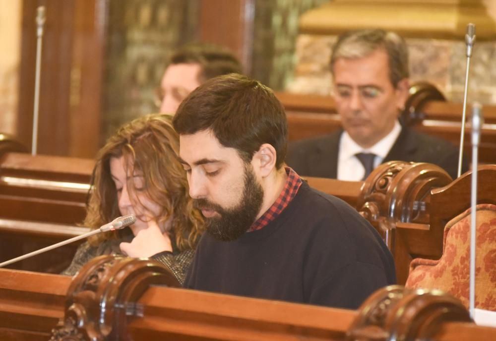 Pleno municipal en A Coruña 6 de marzo