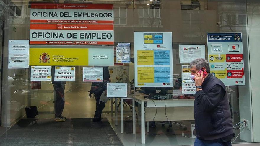 Una oficina de empleo en Madrid.