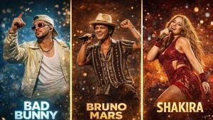 Bad Bunny, Bruno Mars y Shakira