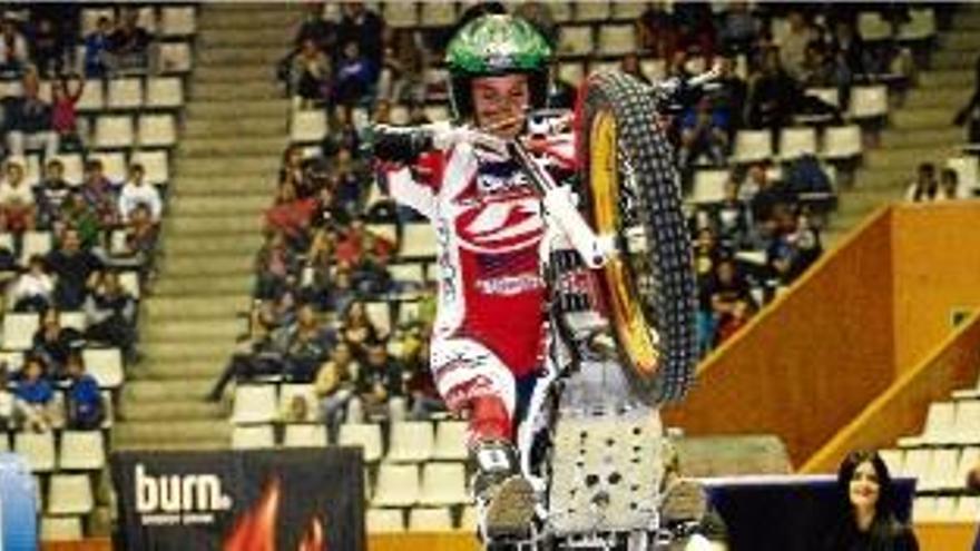 Jeroni Fajardo, superant una de les zones en l&#039;edició de l&#039;any passat del Trial Indorr Ciutat de Girona.