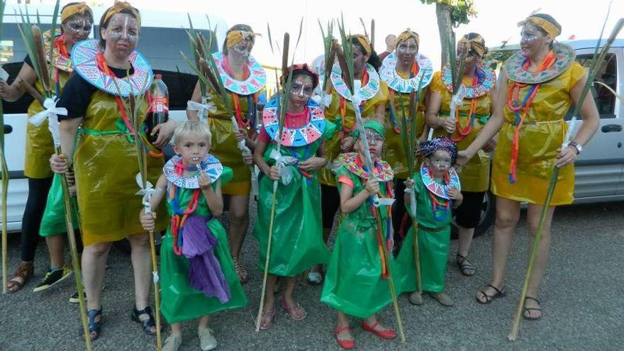 Un grupo de masáis en Villalazán.