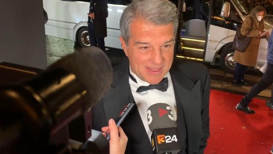 Laporta, tras la gala del Balón de Oro: "¡Visca el Barça!"