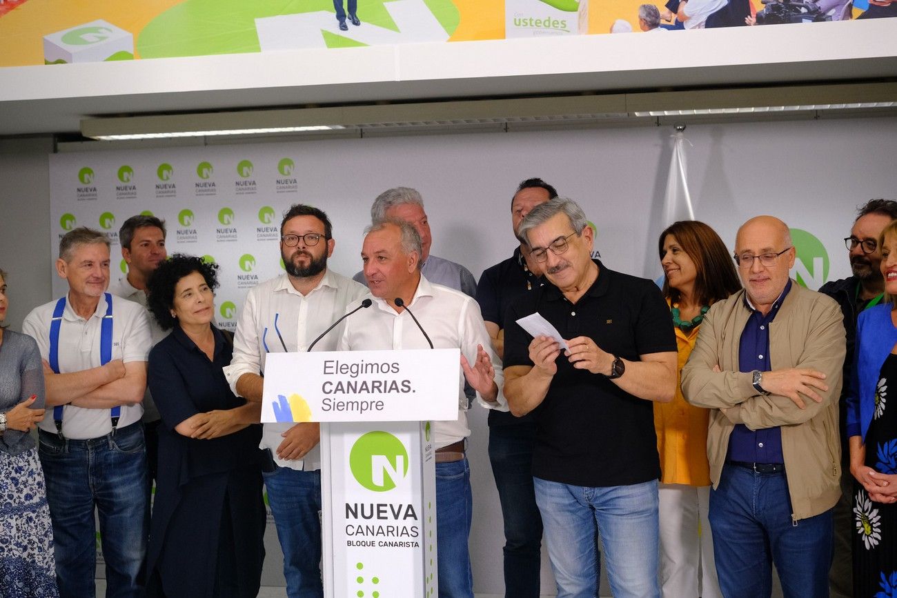 Luis Campos valora los resultados obtenidos por Nueva Canarias en los comicios del 23J