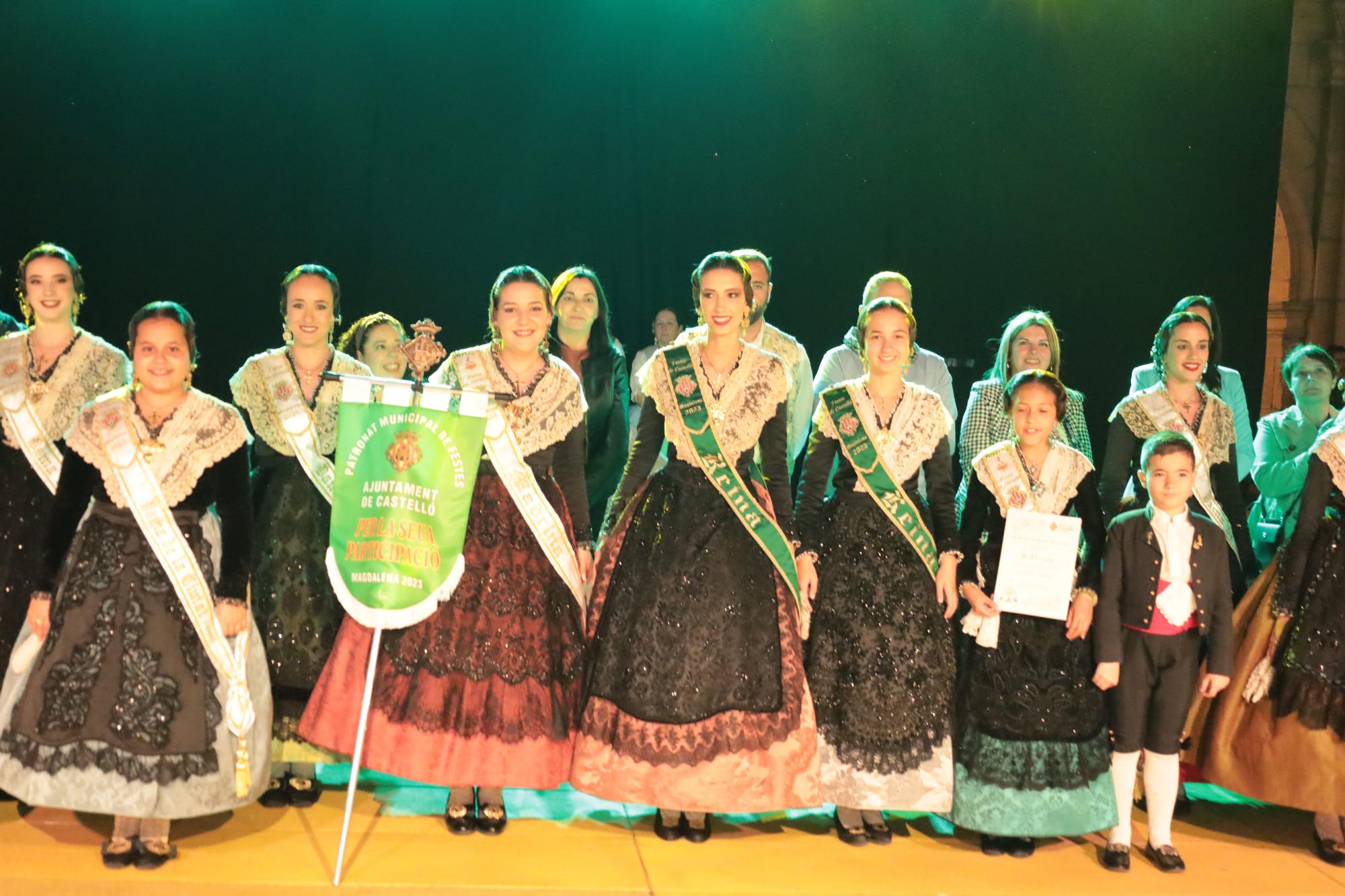 Ceremonia de entrega de premios a las gaiatas