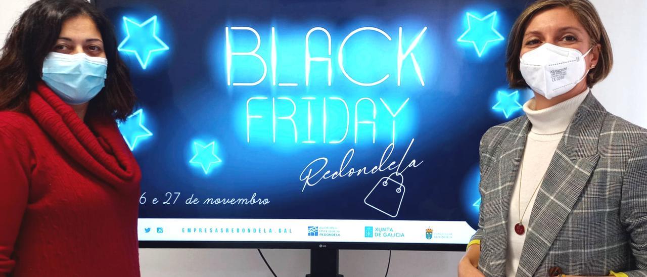 Presentación de la campaña del Black Friday del comercio local de Redondela. / FdV