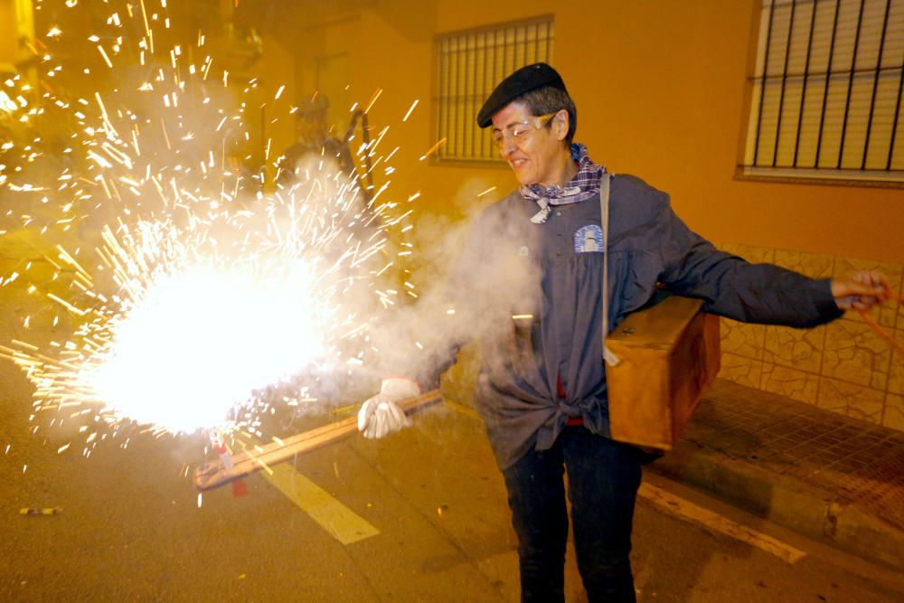 Instante de la Passejà de Sant Onofre celebrada el sábado por la noche en Quart de Poblet.