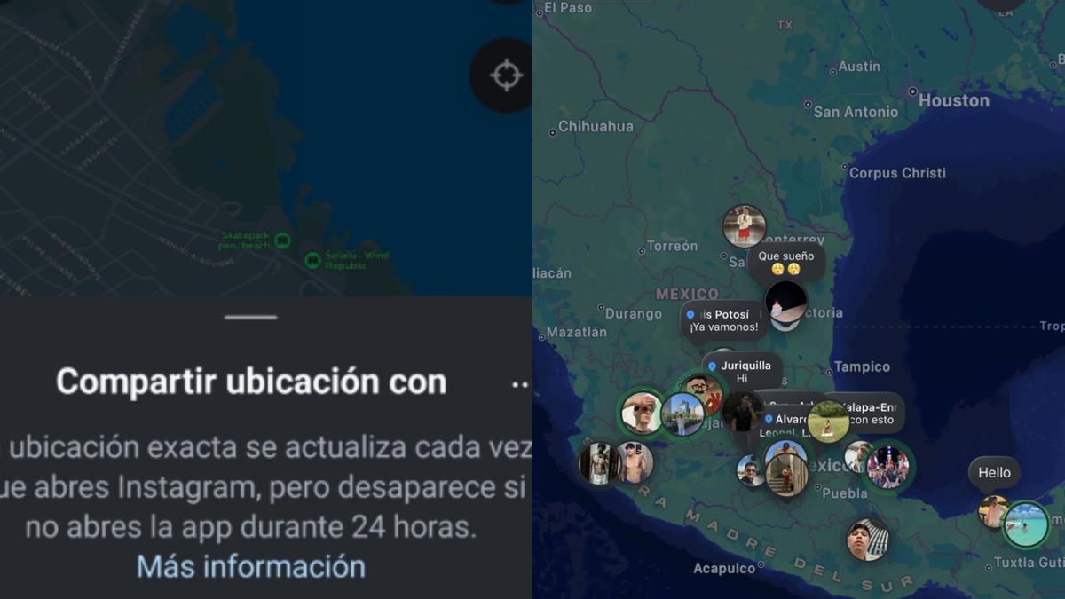 Ubicación en tiempo real en Instagram