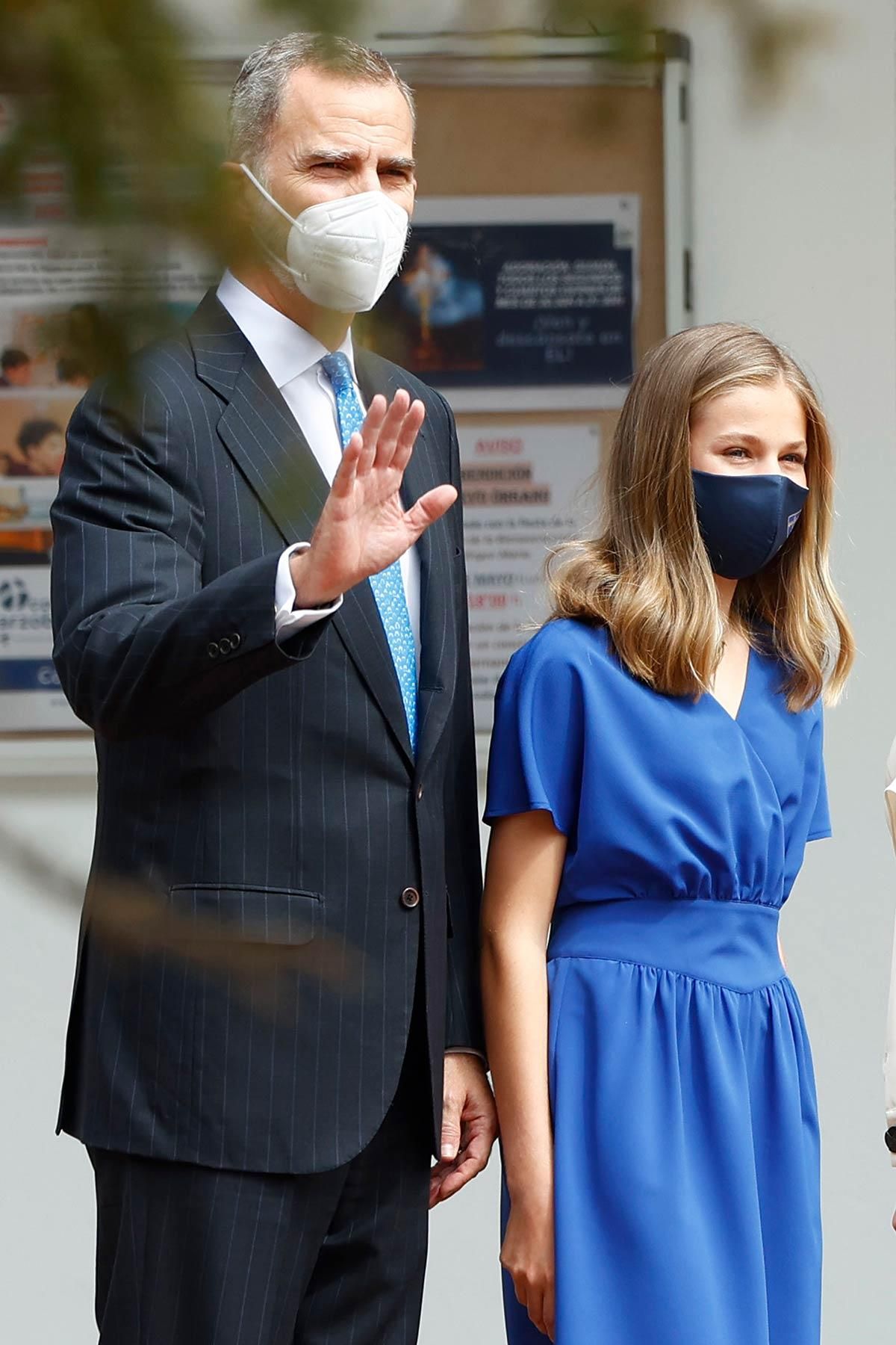 El Rey Felipe VI y Leonor en su confirmación